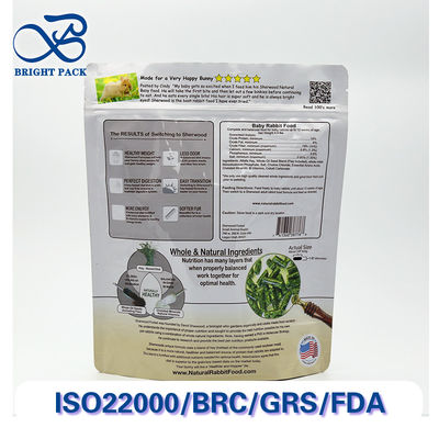 ถุงตั้งได้ราคาประหยัดสำหรับบรรจุภัณฑ์อาหารสัตว์เลี้ยง พร้อมวัสดุที่ปลอดภัยสำหรับสัตว์เลี้ยง และพิมพ์ลายตามสั่ง