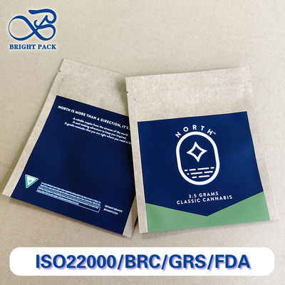 ถุงกระดาษคราฟท์พิมพ์ลายสั่งทำพิเศษ จำนวนมาก เป็นมิตรต่อสิ่งแวดล้อม พิมพ์โลโก้ 10 สี สำหรับร้านค้าปลีก