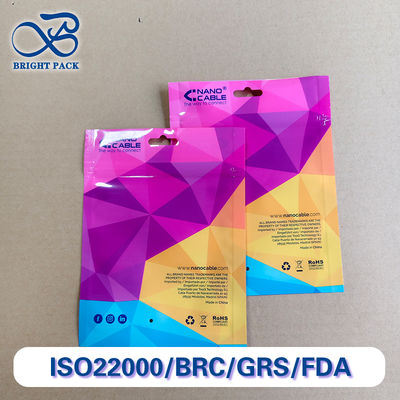 กระเป๋าปิดหน้าต่างโปร่ง พิมพ์ตามสั่ง ลดจํานวนมากสําหรับบรรจุอุปกรณ์อิเล็กทรอนิกส์