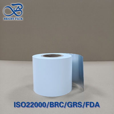 ม้วนฟิล์มเคลือบลามิเนตไนลอน/PE ป้องกันการเจาะทะลุ 35N ได้รับการรับรอง FDA/ISO22000