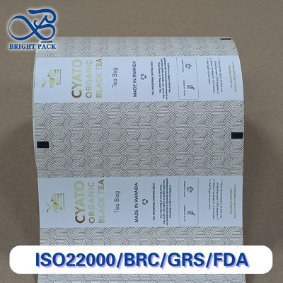 พรีเมียม อาหารปลอดภัย กระดาษลอกง่ายการฉีกยาว ผิวเคลือบประปาความร้อนสําหรับการบรรจุกระเป๋าชาที่ประหยัด