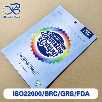 กระเป๋าป้องกันเด็กที่ได้รับการรับรอง แพ็คเกจประกอบหลายชั้นที่มีป้ายกันการปรับเปลี่ยนขนาดที่กําหนดเอง ความหนา การพิมพ์ CPSC ISO สําหรับยา