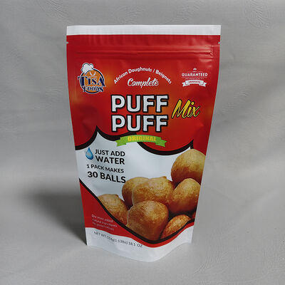 ถุงบรรจุภัณฑ์แบบตั้งได้พิมพ์ลายเฉพาะ พร้อมซิปปิดผนึกใหม่ได้