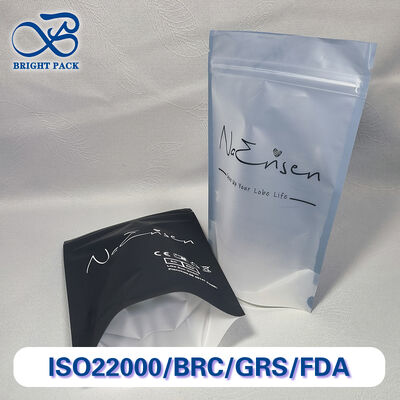 มุมมองสะอาด ถุงยืนขึ้นกับซิปที่ปิดได้ใหม่