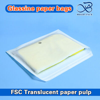 ถุงคลุมเสื้อผ้าและรองเท้า Glassine รีไซเคิล FSC