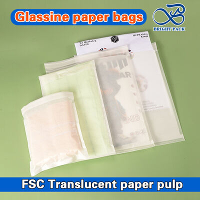 ถุงกระดาษกลาสซีนพิมพ์ลายพิเศษ ย่อยสลายได้เอง พร้อมแถบกาวในตัว สำหรับบรรจุภัณฑ์ที่เป็นมิตรต่อสิ่งแวดล้อม