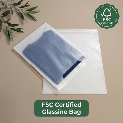 กระเป๋ากระจกหรู Wholesale Custom Printed Translucent Flat Paper Bag สําหรับเสื้อผ้า เครื่องแต่งกาย ของขวัญ ขายปลีก บรรจุสินค้า OEM