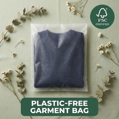 ขนาดใหญ่ กระเป๋าแก้วหรู สําหรับเครื่องแต่งกาย สําหรับเครื่องแต่งกาย Eco Certified Packaging Biodegradable Recyclable EU Custom
