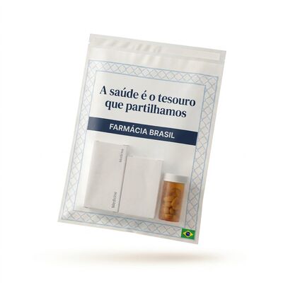 ใส Luxury Pharma Packaging กระดาษป้องกัน กระดาษแก้ว กระเป๋าแพทย์
