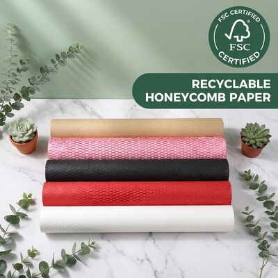 สภาพยั่งยืน biodegradable honeycomb รอลล์ปลับ รีไซเคิลสําหรับการรับรอง Cushioning กระดาษ Eco Friendly เติมว่าง